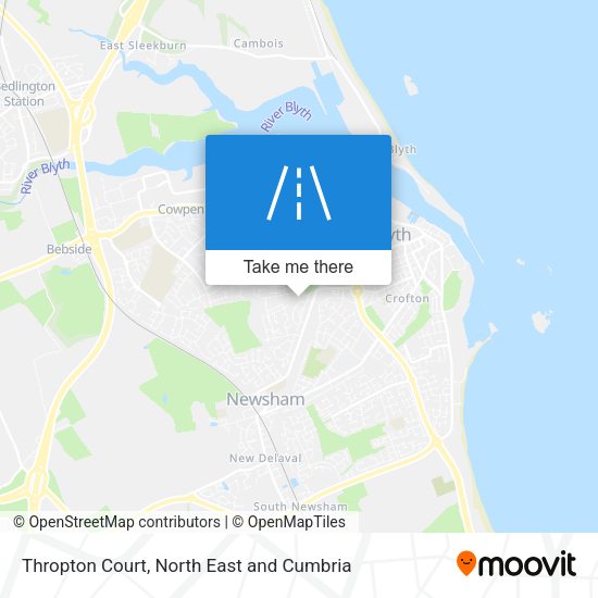 Thropton Court map
