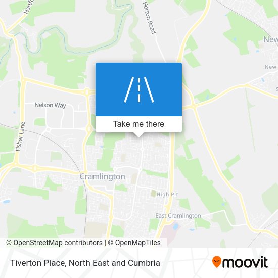 Tiverton Place map