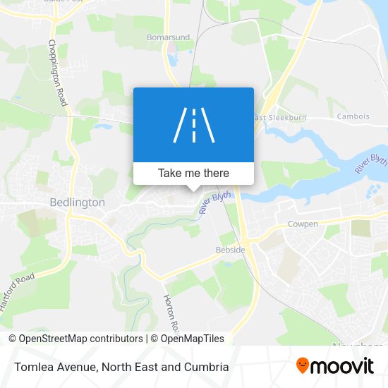 Tomlea Avenue map