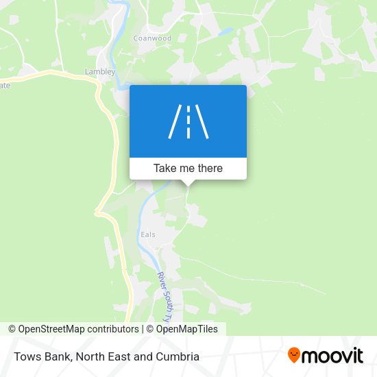 Tows Bank map