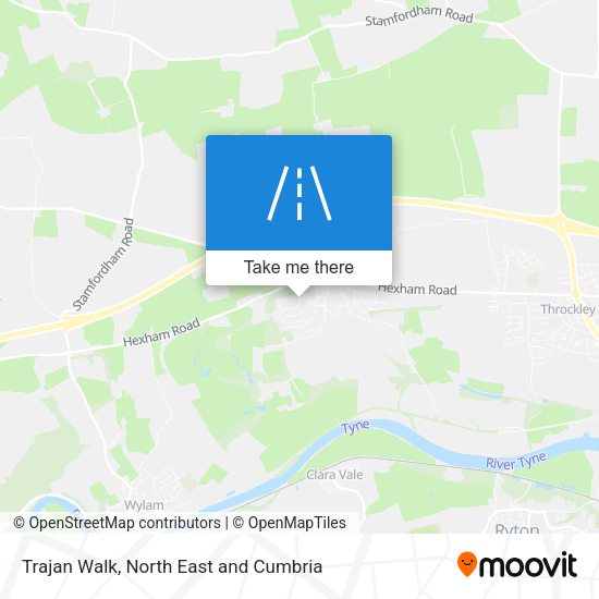 Trajan Walk map