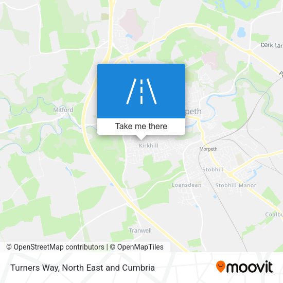 Turners Way map