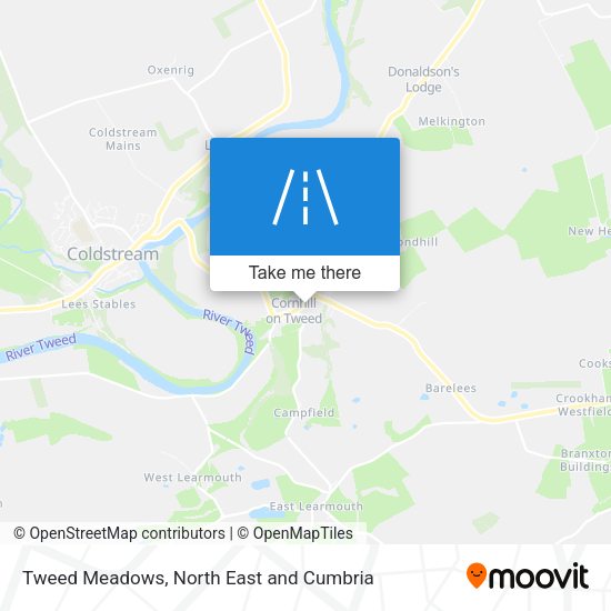 Tweed Meadows map