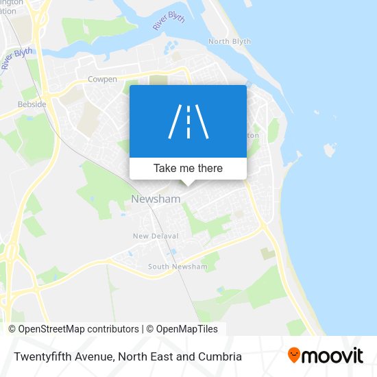 Twentyfifth Avenue map
