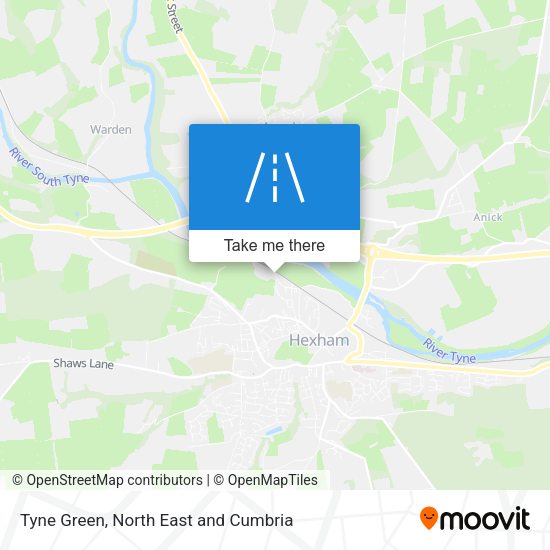 Tyne Green map