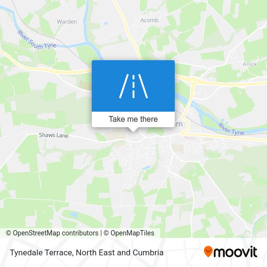 Tynedale Terrace map