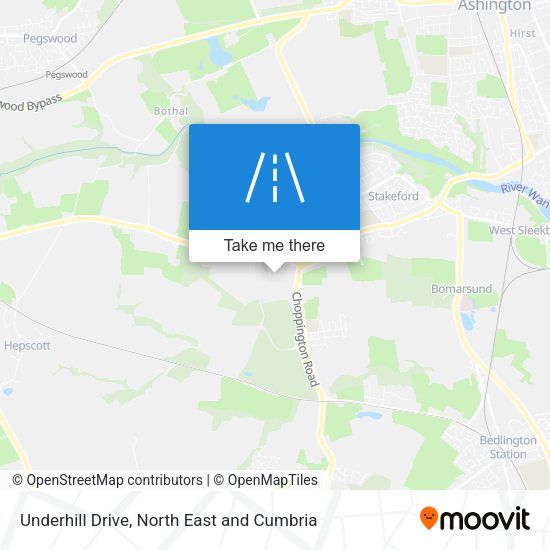 Underhill Drive map