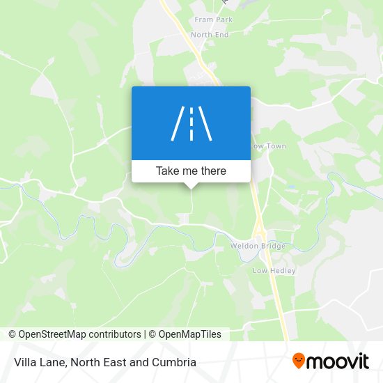 Villa Lane map