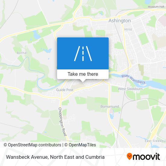 Wansbeck Avenue map