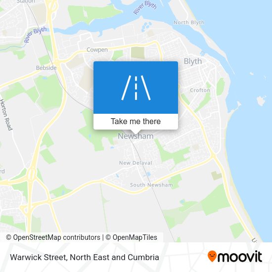 Warwick Street map