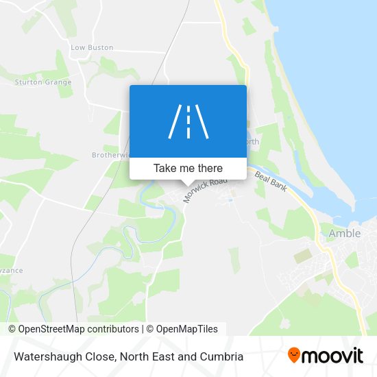 Watershaugh Close map