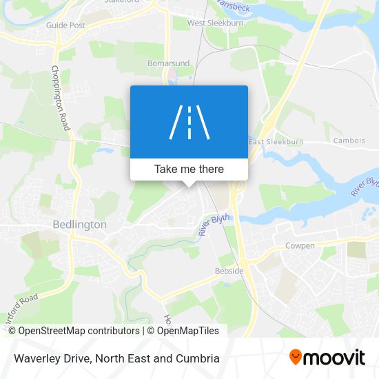 Waverley Drive map