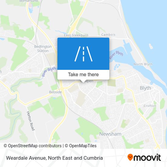 Weardale Avenue map