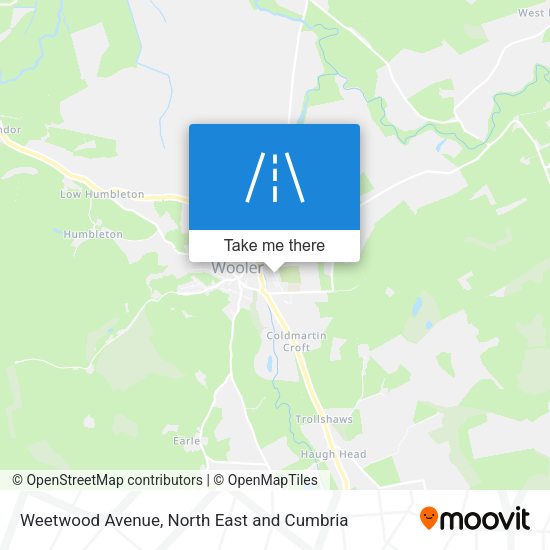 Weetwood Avenue map