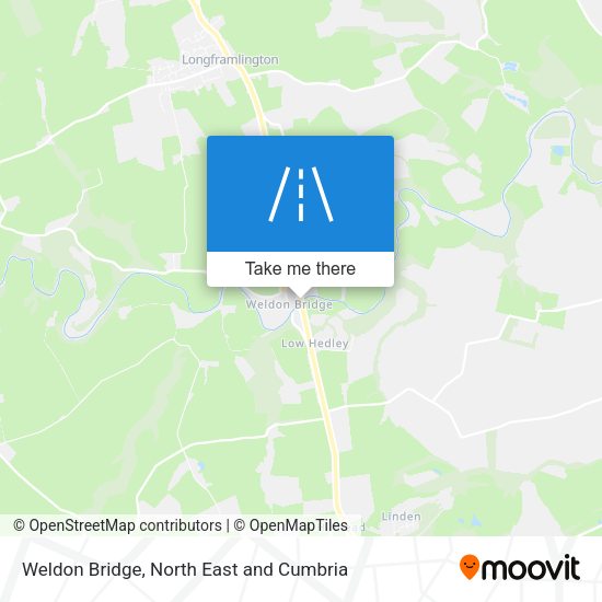 Weldon Bridge map