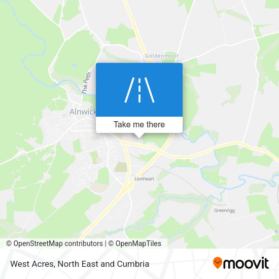 West Acres map