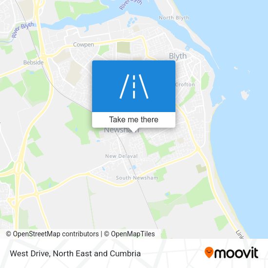 West Drive map