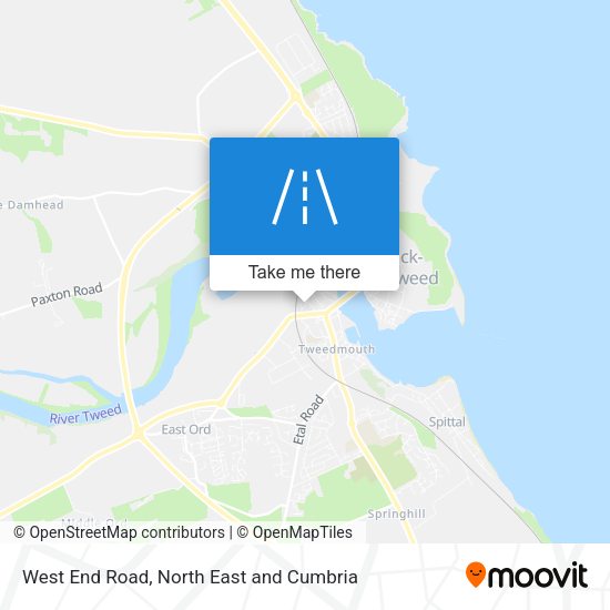 West End Road map