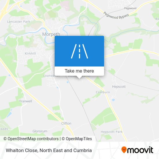 Whalton Close map
