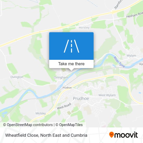 Wheatfield Close map