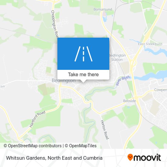 Whitsun Gardens map