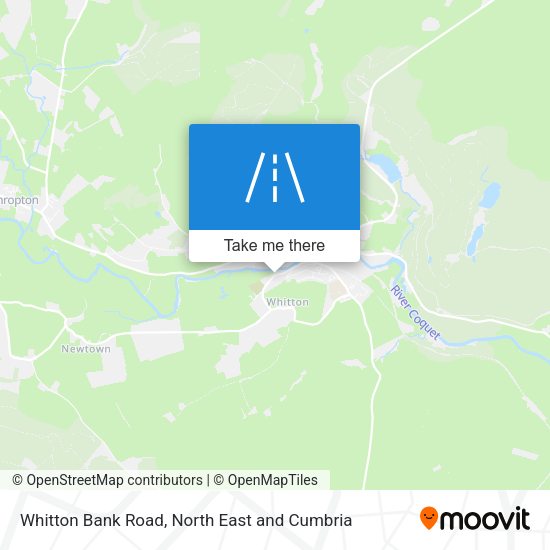 Whitton Bank Road map