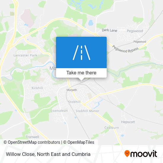 Willow Close map