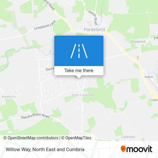 Willow Way map