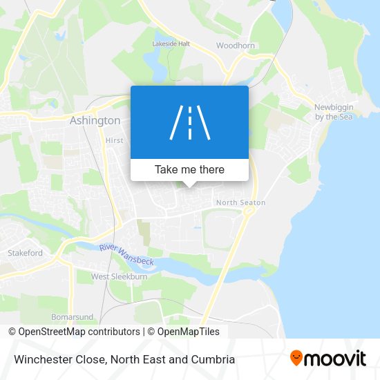 Winchester Close map