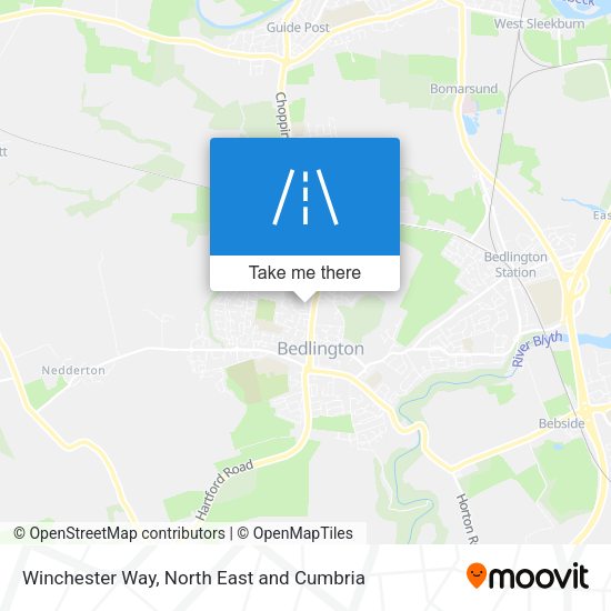 Winchester Way map