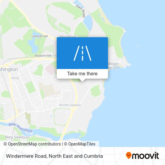 Windermere Road map