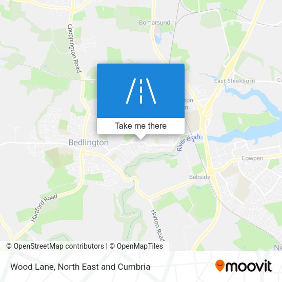 Wood Lane map