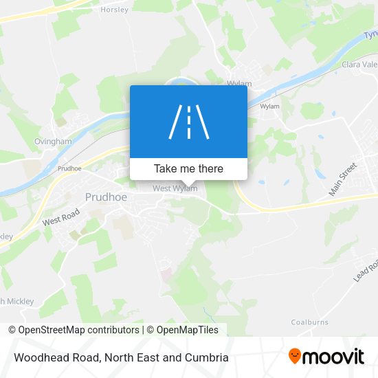 Woodhead Road map
