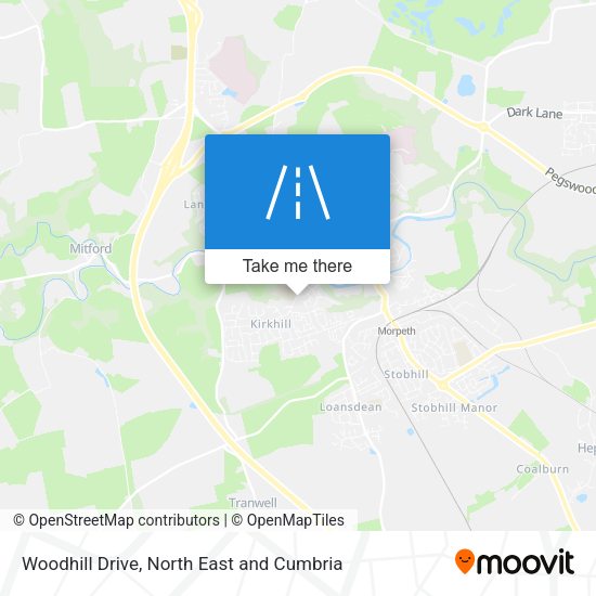 Woodhill Drive map