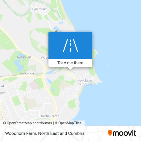Woodhorn Farm map