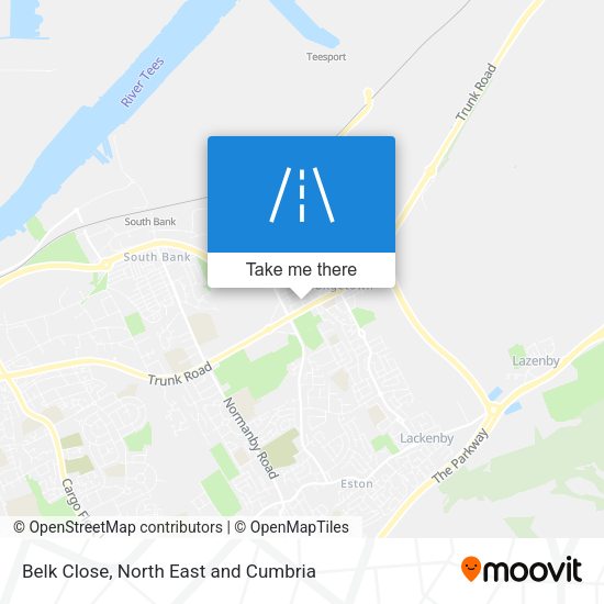 Belk Close map