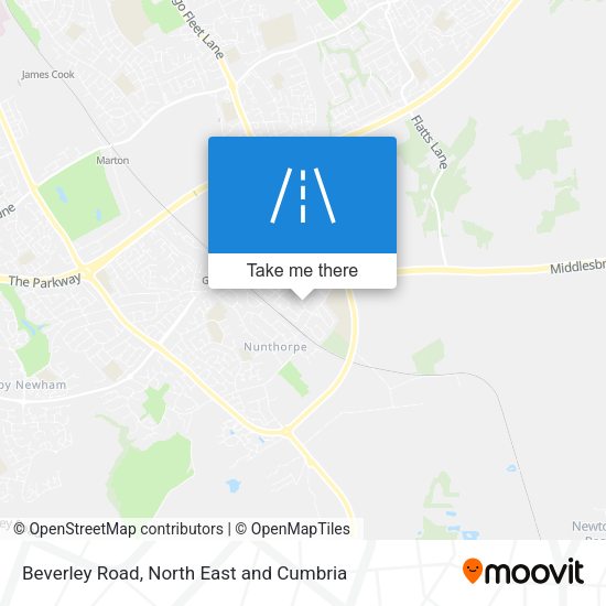 Beverley Road map