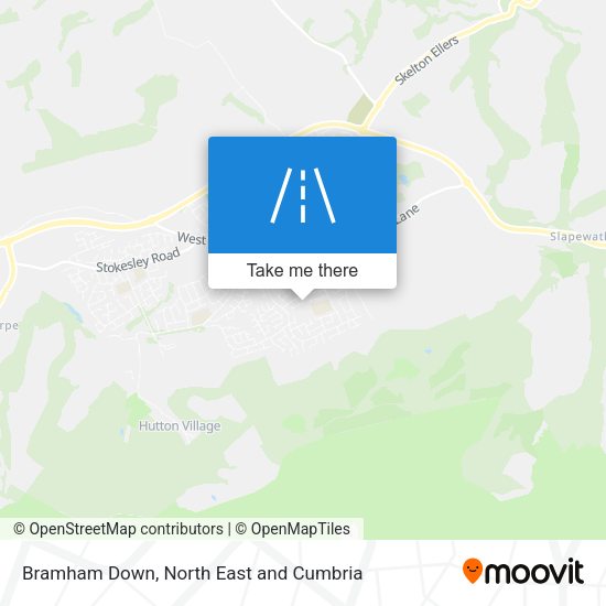 Bramham Down map