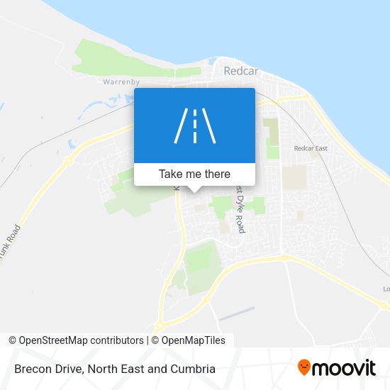 Brecon Drive map