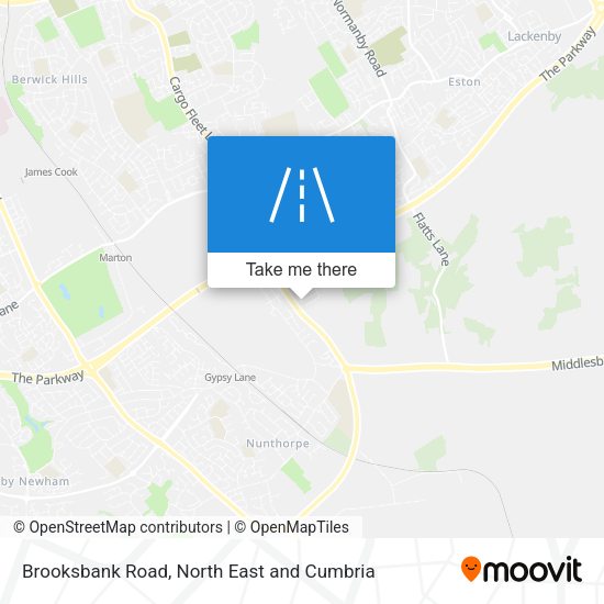 Brooksbank Road map