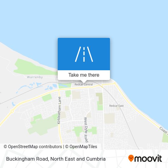 Buckingham Road map