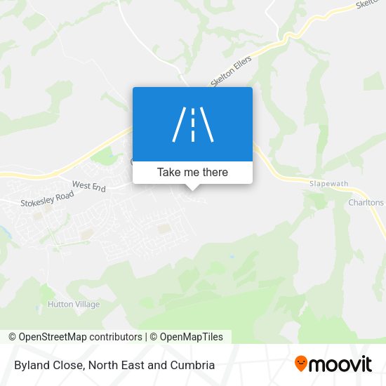 Byland Close map