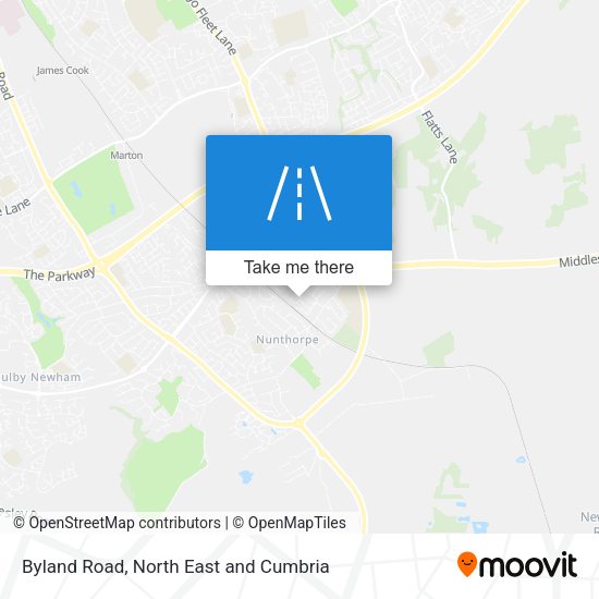 Byland Road map