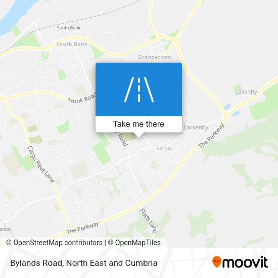 Bylands Road map