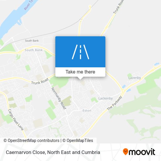 Caernarvon Close map