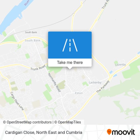 Cardigan Close map