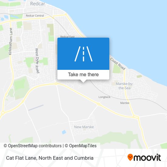 Cat Flat Lane map