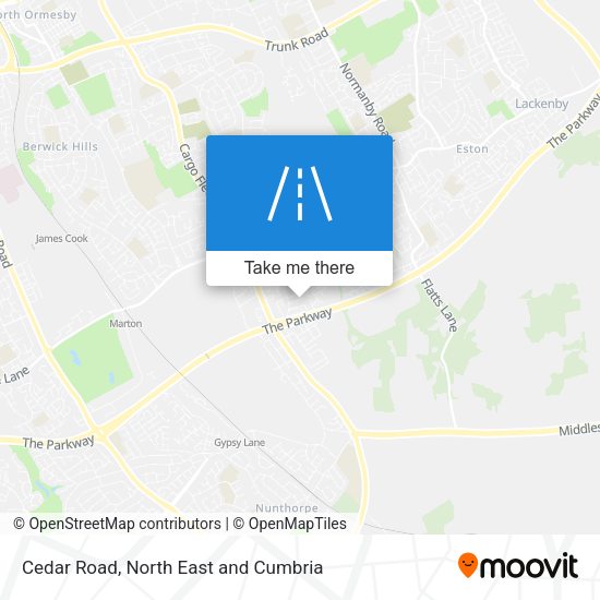Cedar Road map