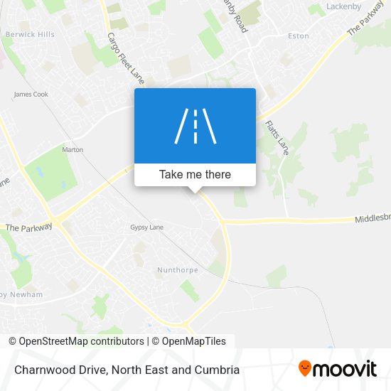 Charnwood Drive map