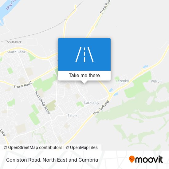 Coniston Road map